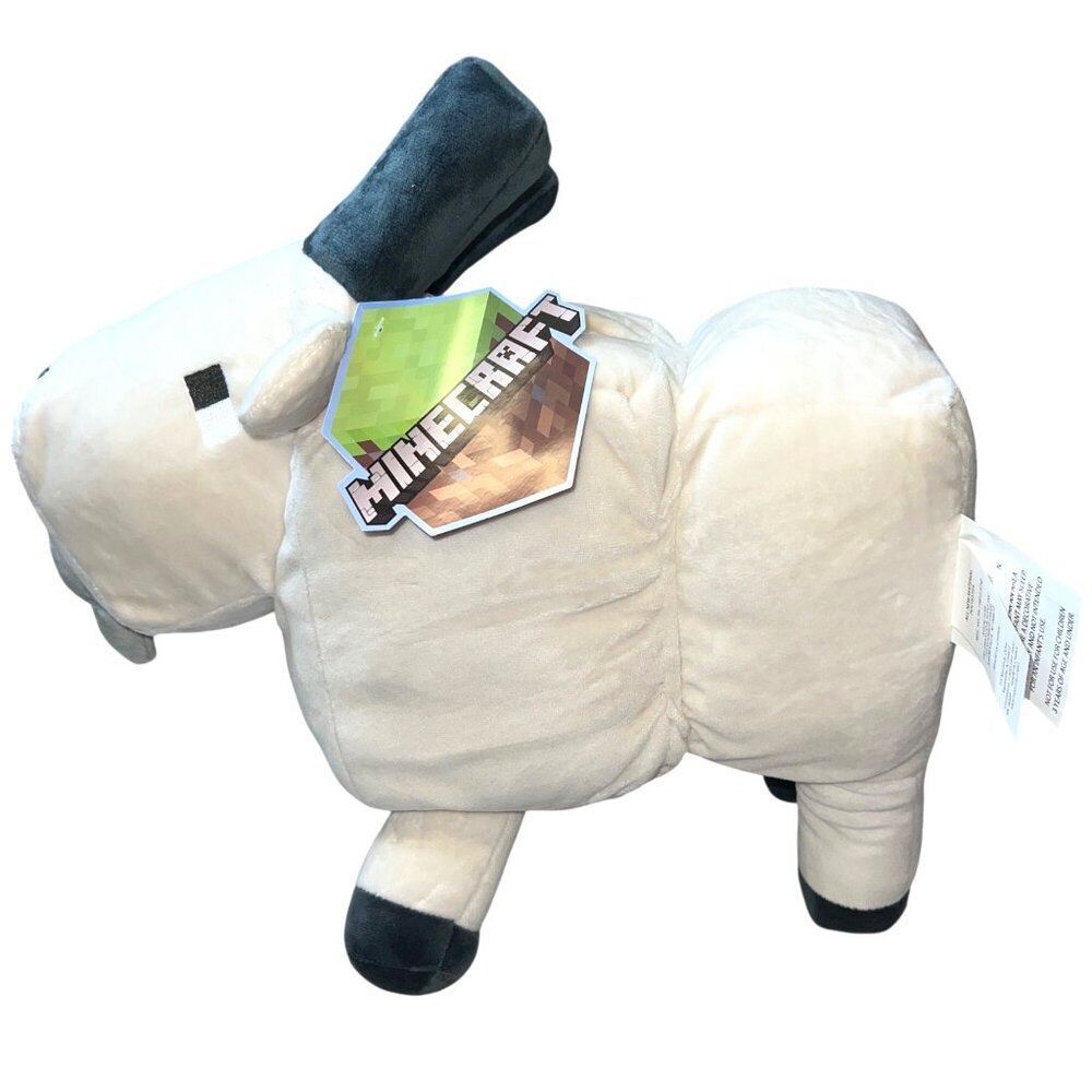 Minecraft Plush Goat Pillow Buddy 16” Polyester Ages 3+ Soft Stuffed